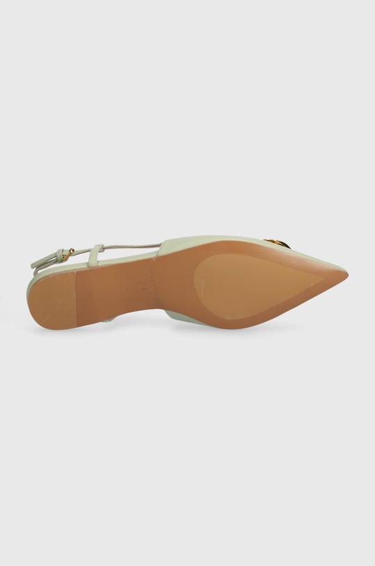 Coccinelle balerini de piele QSD.21.02.01.G24 verde