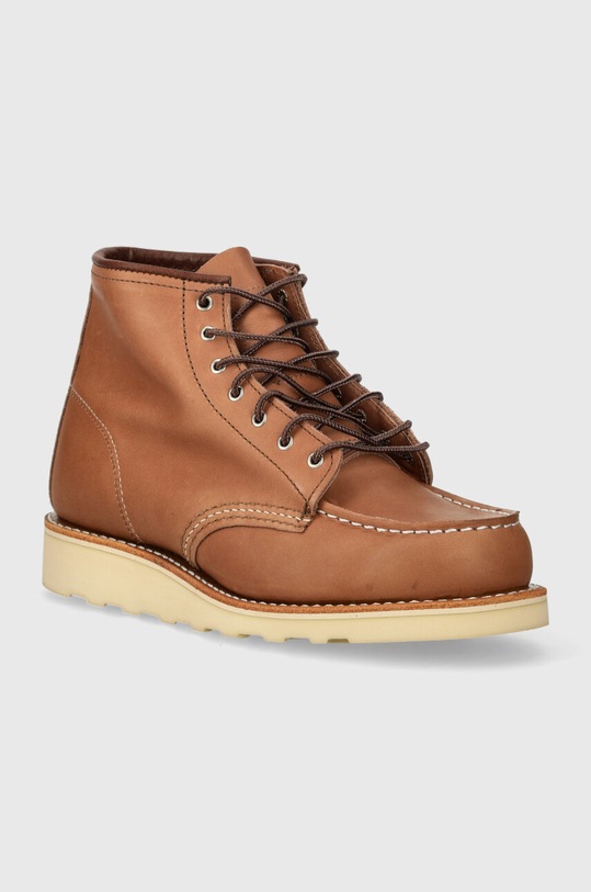 Kožené kotníkové boty Red Wing 6-Inch Moc Toe nezateplené hnědá 3426