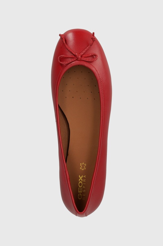 Geox baleriny skórzane D PALMARIA B czerwony D25MUB.000TU.C7000