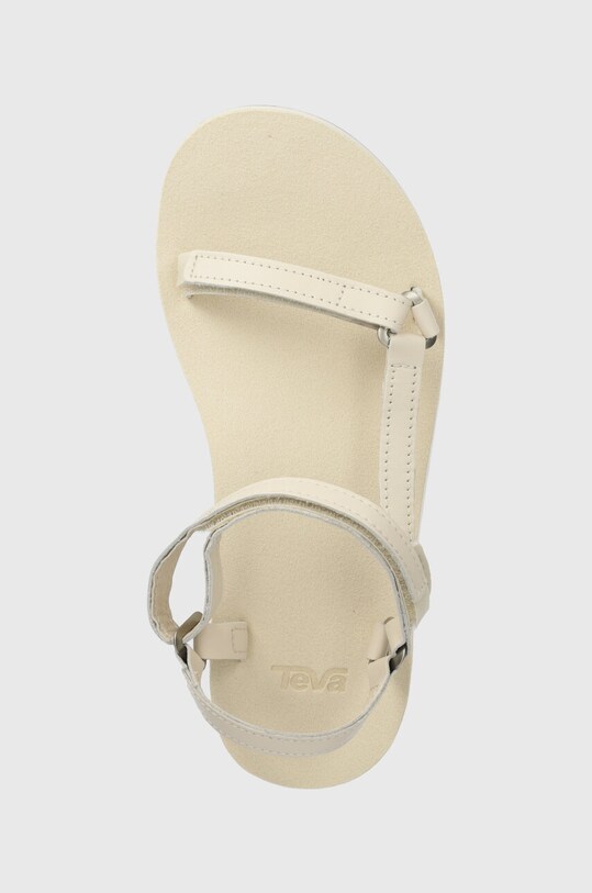 Teva sandały skórzane Original Universal Slim Lea beżowy 1151031