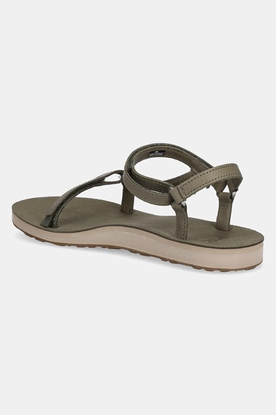 Încălțăminte Teva sandale de piele Original Universal Slim Lea 1151031 verde