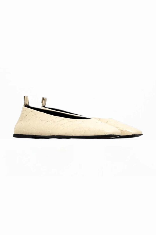 Vanda Novak balerini de piele Nora Nora.Ivory.Puffy bej SS24