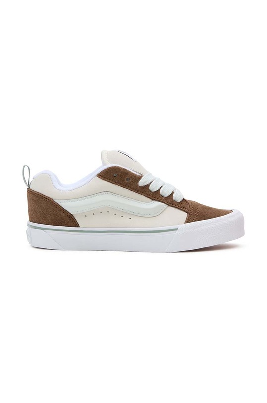 Vans tenisówki skórzane Knu Skool płaska beżowy VN0009QCBLU1