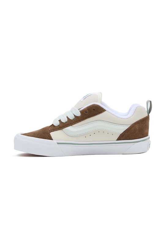 Vans scarpe da ginnastica in pelle Knu Skool beige VN0009QCBLU1