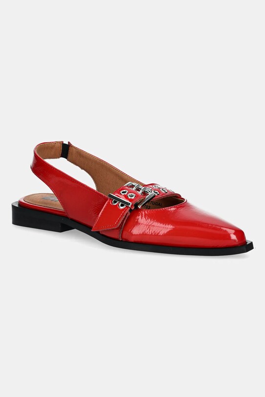 Bianco balerini de piele BIAVICTORIA piele patentata rosu 11251703.Red