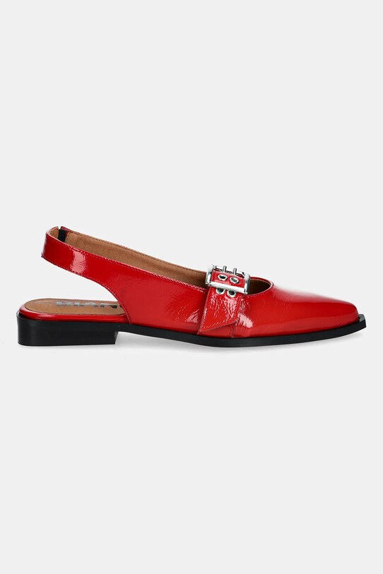 Bianco balerini de piele BIAVICTORIA 11251703.Red rosu SS24