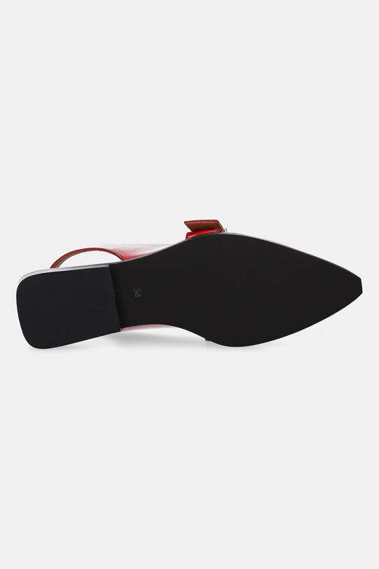 Bianco balerini de piele BIAVICTORIA 11251703.Red rosu