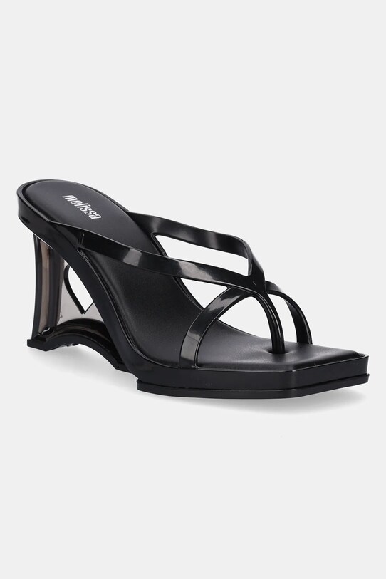 Melissa papuci GLASS HEEL AD coturn negru M.35801.AW696