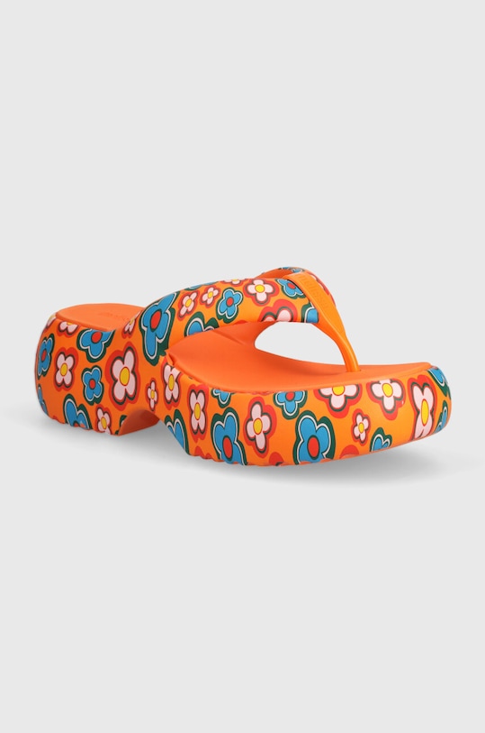 Melissa japonki FREE FUZZY PRINTED PLATFORM słupek pomarańczowy M.35995.BB909