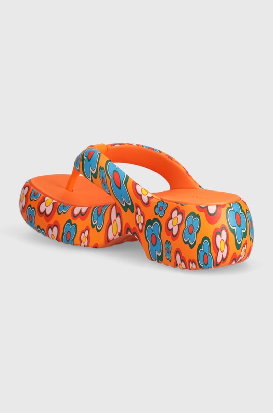 Obuwie Melissa japonki FREE FUZZY PRINTED PLATFORM M.35995.BB909 pomarańczowy