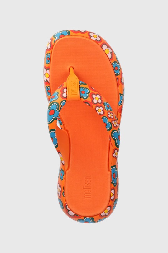 Melissa japonki FREE FUZZY PRINTED PLATFORM pomarańczowy M.35995.BB909