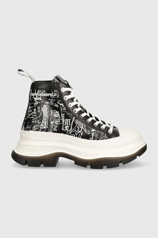 Karl Lagerfeld bőr sneaker LUNA KL42952.400 fekete SS24