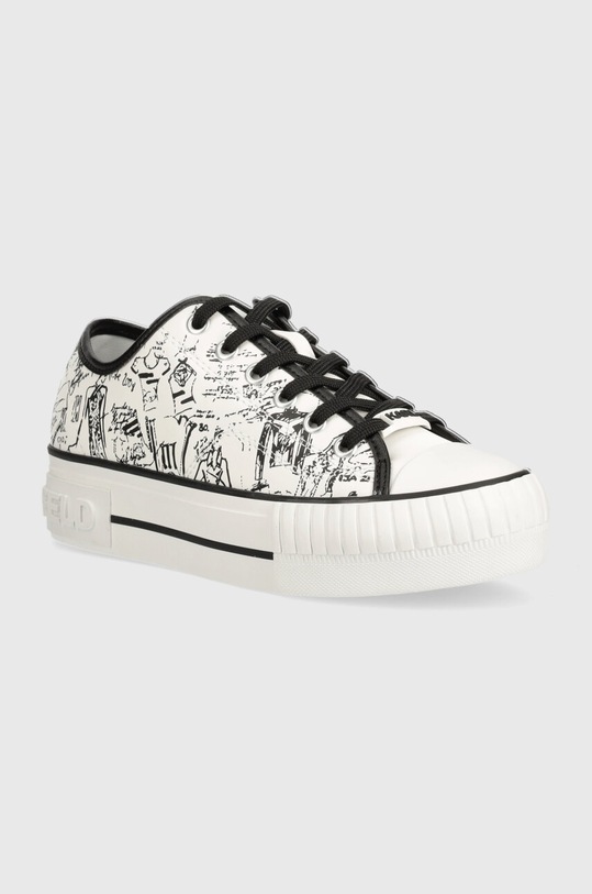 Tenisky Karl Lagerfeld KAMPUS MAX platforma bílá KL60418.F11
