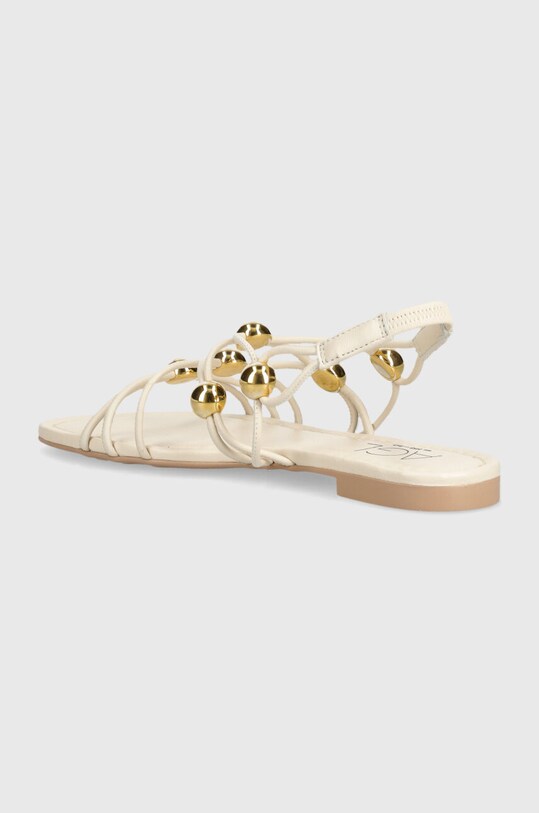 Încălțăminte AGL sandale de piele SUMMER D656081PHSOFTY0119 bej