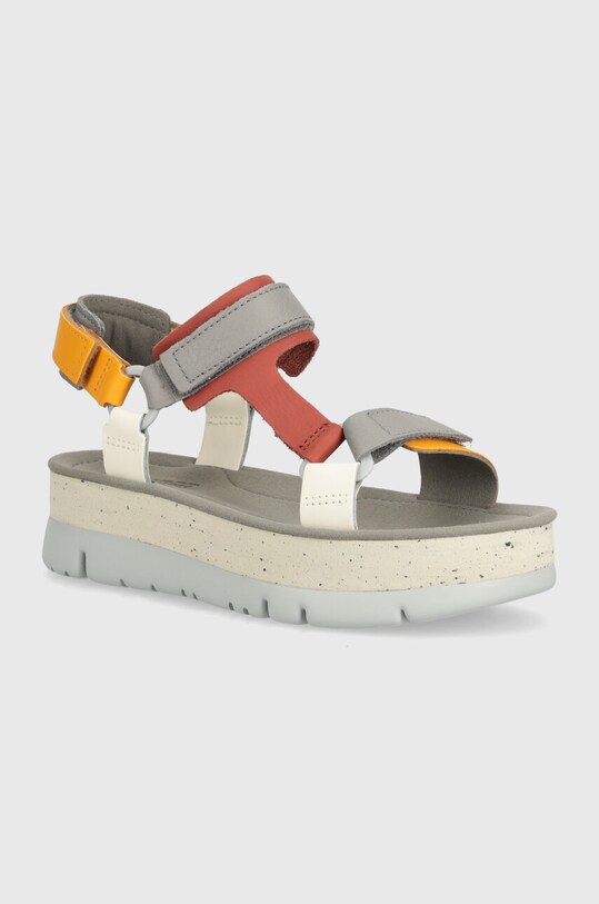 Шкіряні сандалі Camper Oruga Up платформа барвистий K201037.035