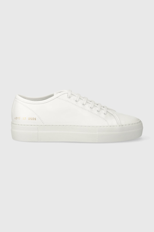Кожаные кроссовкиCommon Projects Tournament Low Super in Leather 4017.0506 белый AW24