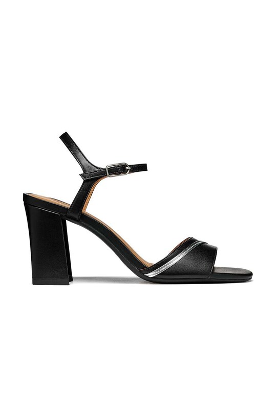 Geox sandale de piele D NEW ERAKLIA 80 F gros negru D45RPF.000TU.C9999