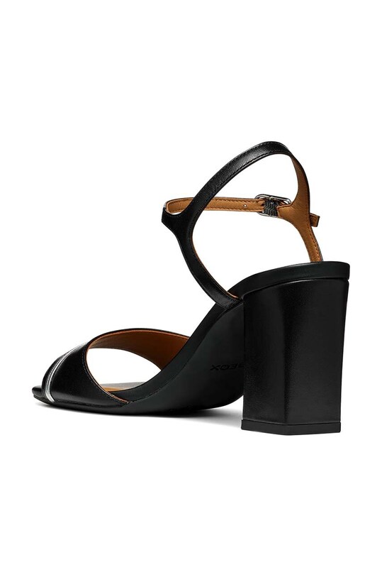 Geox sandale de piele D NEW ERAKLIA 80 F negru D45RPF.000TU.C9999