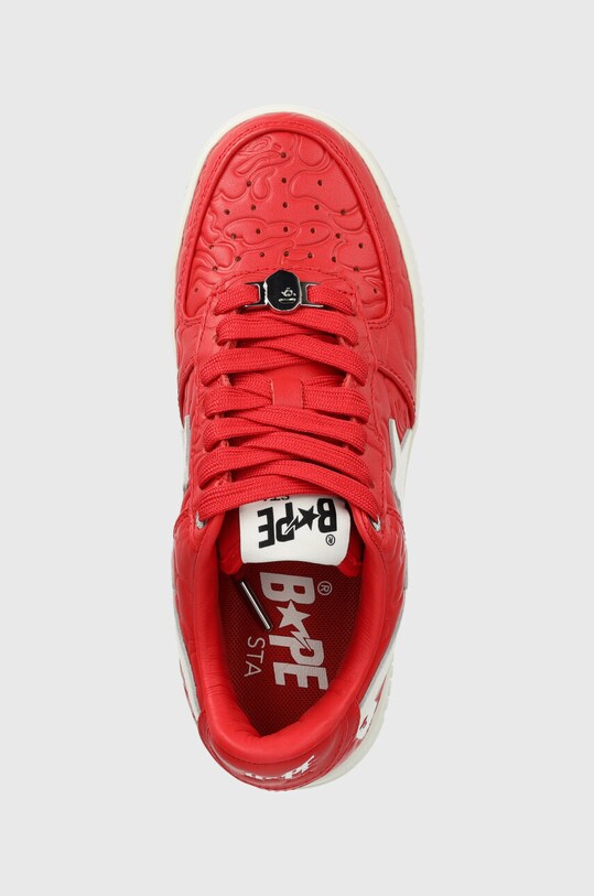 Кожаные кроссовки A Bathing Ape Bape Sta #3 L красный 1J80291052
