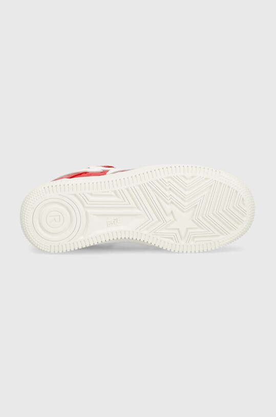 Кожаные кроссовки A Bathing Ape Bape Sta #3 L 1J80291052 красный