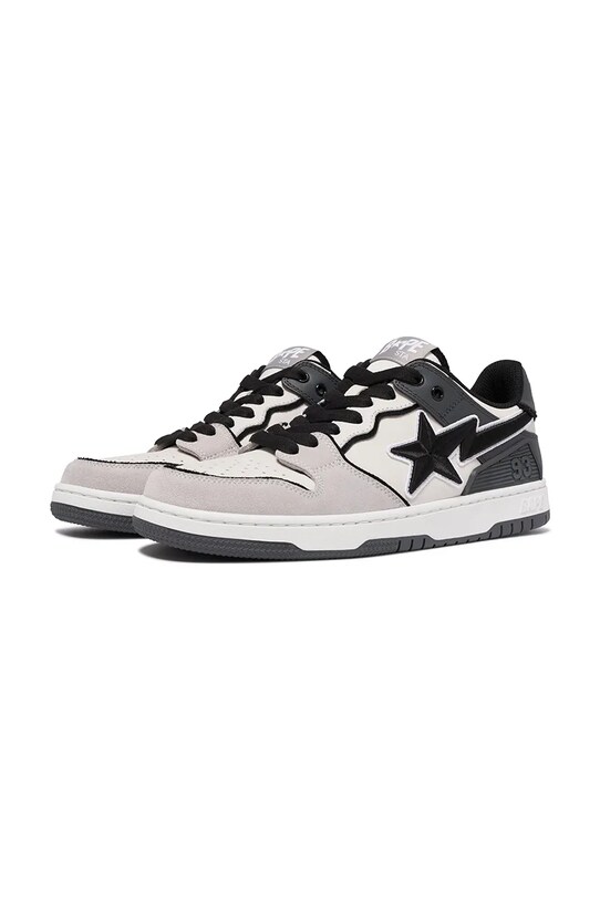 Shoes A Bathing Ape leather sneakers Bape Sk8 Sta #5 L 1K30291312 black