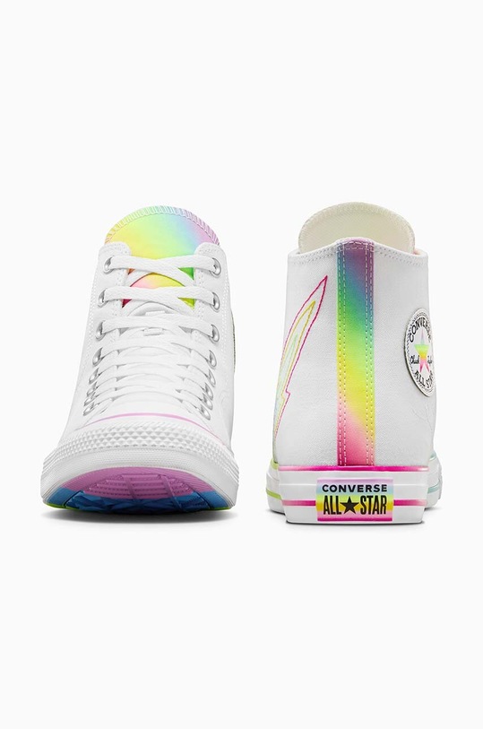 Obuwie Converse trampki Chuck Taylor All Star Hi Pride A10216C biały