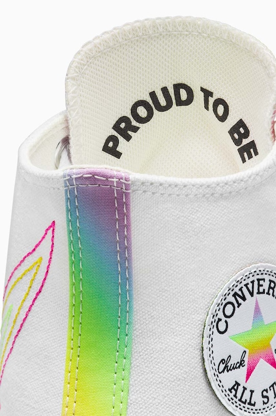 Converse trampki Chuck Taylor All Star Hi Pride biały A10216C