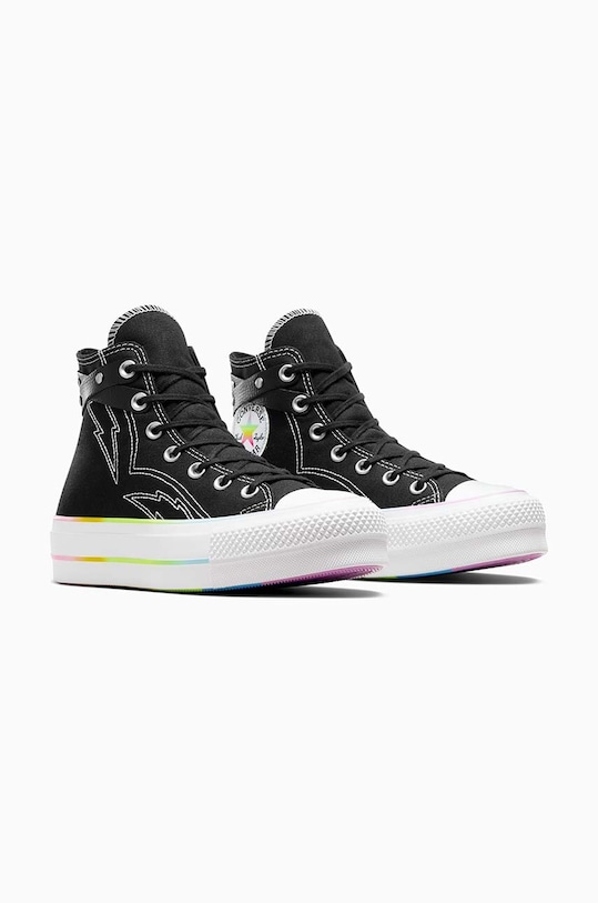 Αθλητικά παπούτσια Converse Chuck Taylor All Star Lift Hi Pride A10218C μαύρο SS24