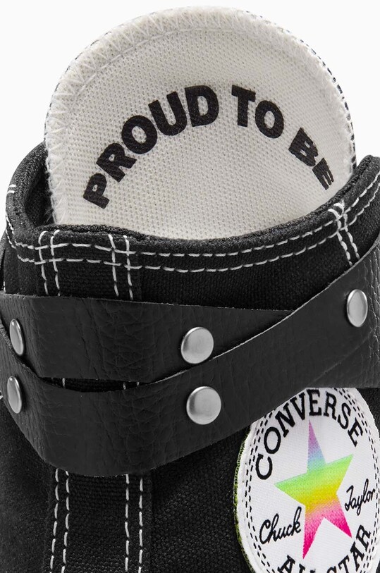 Converse tenisi Chuck Taylor All Star Lift Hi Pride negru A10218C