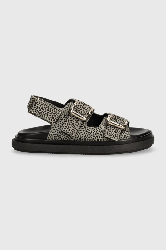 Alohas sandały skórzane Harper S100629.01 szary SS24
