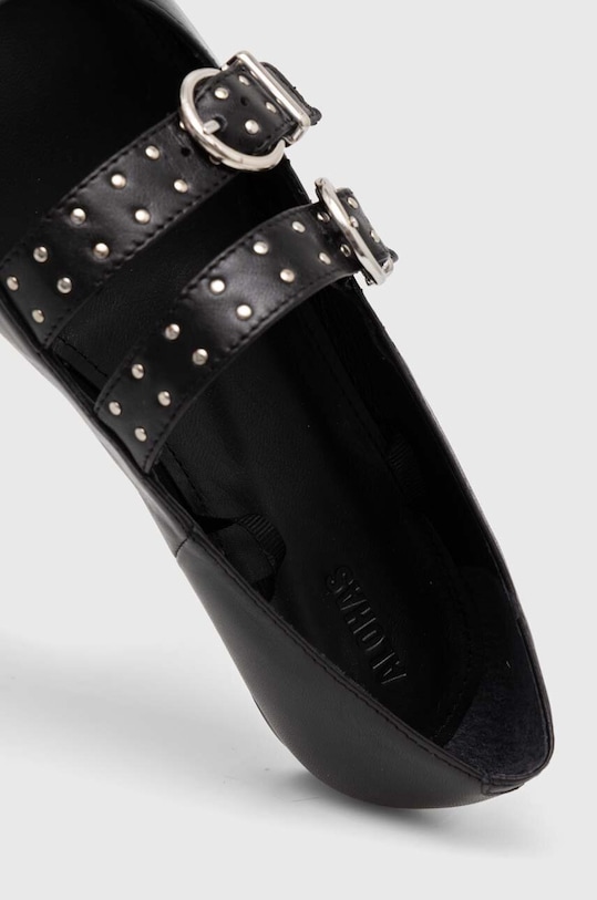 Alohas baleriny skórzane Thekla S100507.01 czarny