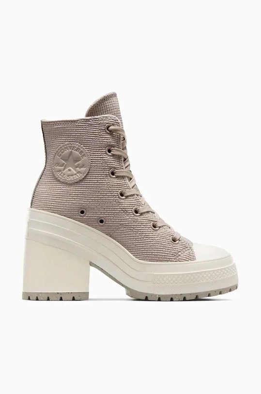 Converse trampki Chuck 70 De Luxe Heel platforma szary A06905C