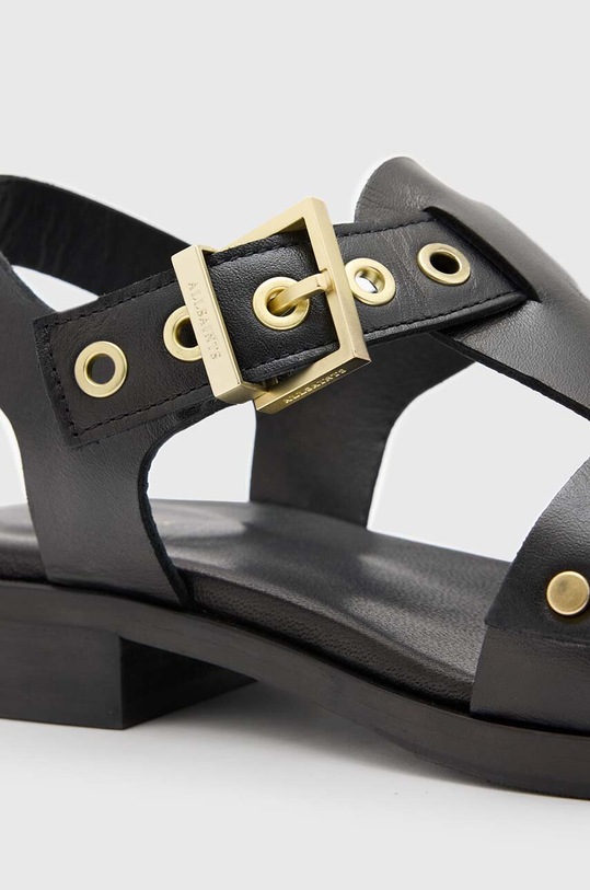 Kožené sandály AllSaints Nelly Stud černá W028FA.BLK