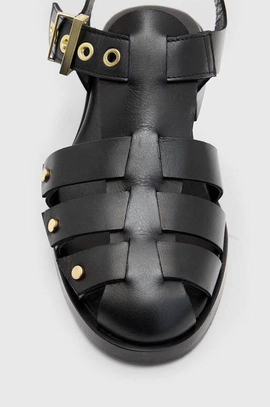 Kožené sandály AllSaints Nelly Stud W028FA.BLK černá