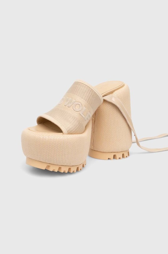 Naked Wolfe sandale Beach.Raffia.Off.White bej SS24