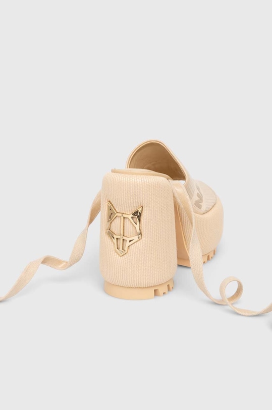 Încălțăminte Naked Wolfe sandale Beach.Raffia.Off.White bej