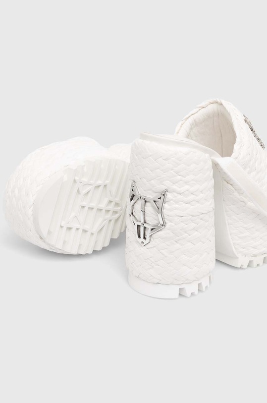 Naked Wolfe sandale alb Beach.Raffia.White