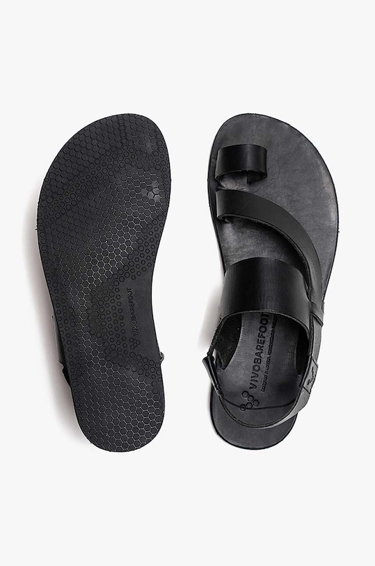 Kožené sandály Vivobarefoot OPANKA SANDAL 203225 černá