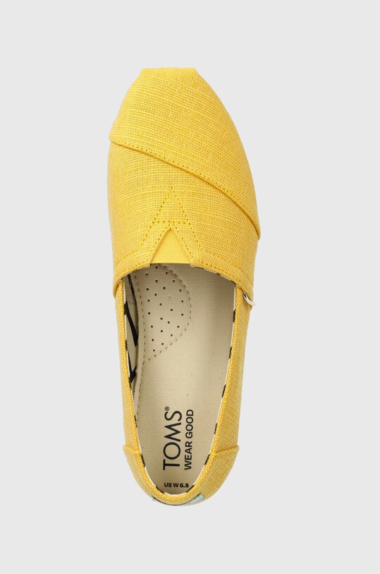 Toms espadrile Alpargata galben 10020651