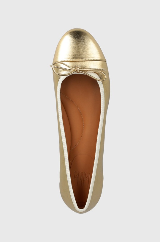 Usnjene balerinke Billi Bi zlata A6021