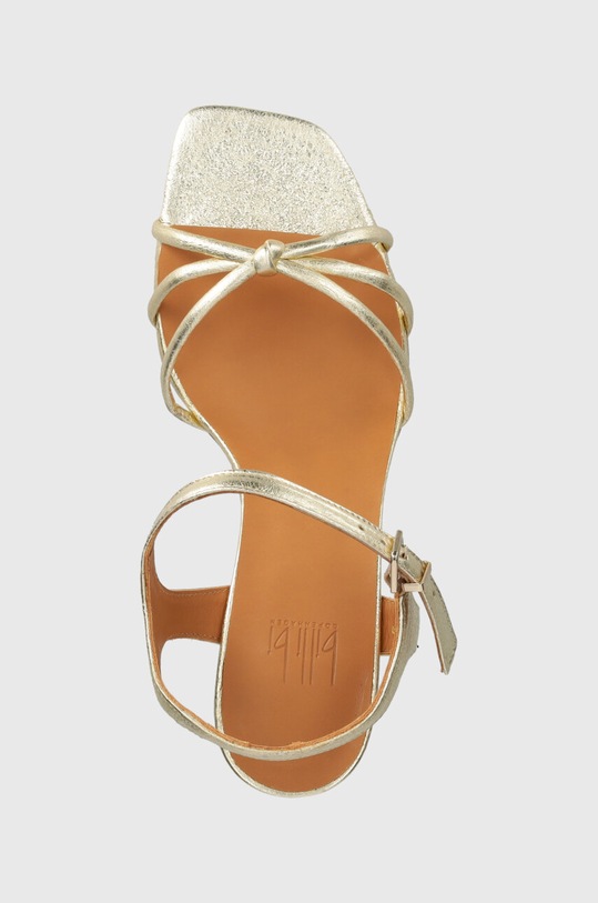 Billi Bi sandały skórzane złoty A6132