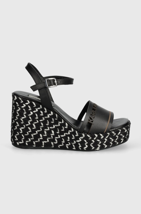 Kožené sandály Karl Lagerfeld GABLE KL34305.000 černá SS24