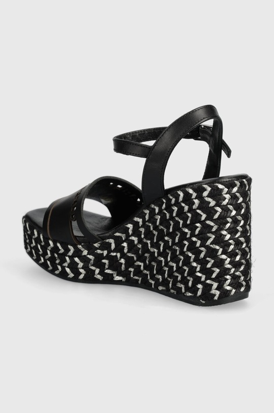 Boty Kožené sandály Karl Lagerfeld GABLE KL34305.000 černá