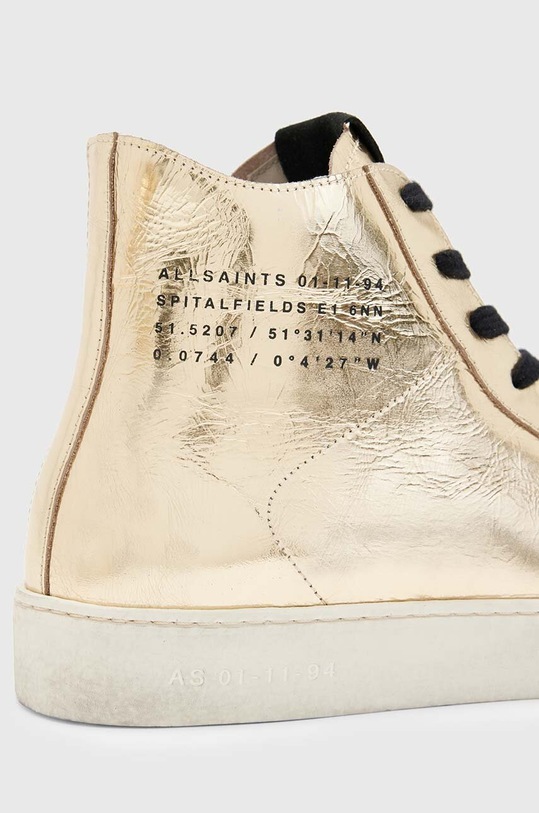 Kožené tenisky AllSaints Tana zlatá WF543X.GLD