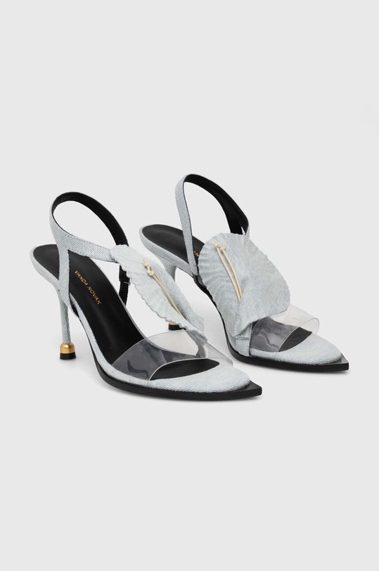 Obuwie Vanda Novak szpilki Gloria Gloria.Light.Jeans niebieski