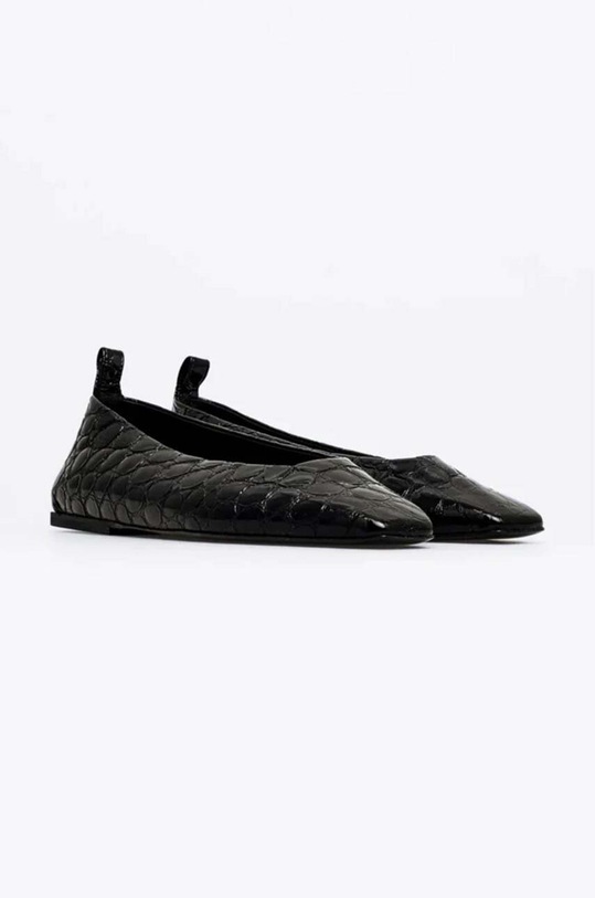 Kožené baleríny Vanda Novak Nora Nora.Black.Puffy černá SS24