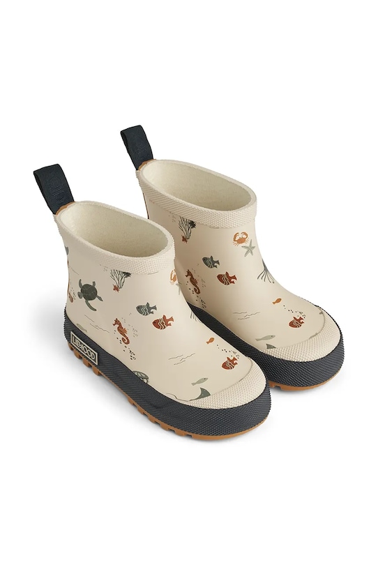 Liewood kalosze dziecięce Tekla Printed Rainboot beżowy LW17782