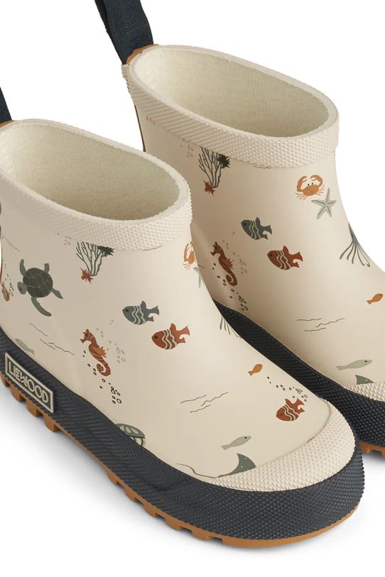 Dječje gumene čizme Liewood Tekla Printed Rainboot LW17782 bež SS25