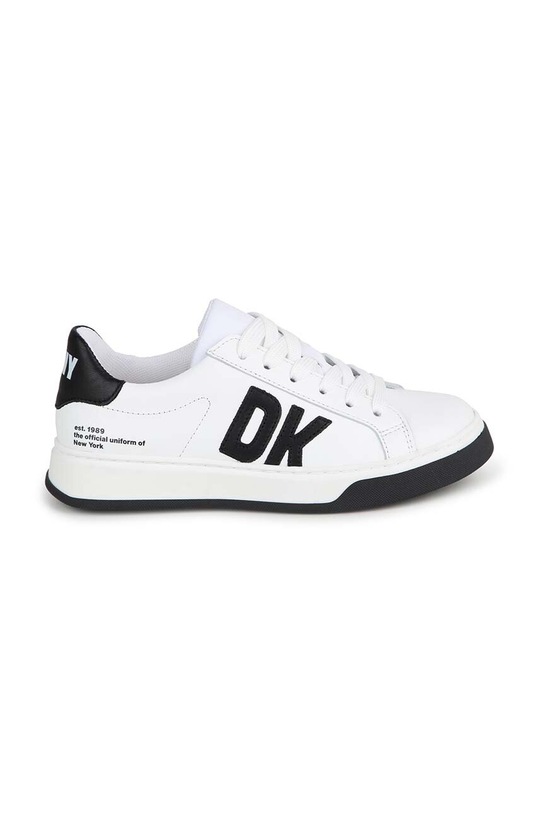 Dkny sneakersy skórzane dziecięce D60124.35 biały SS24