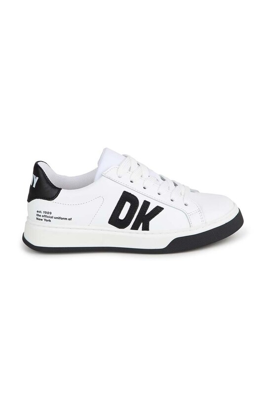 Dkny teniși din piele copii D60124.36.39 alb SS24